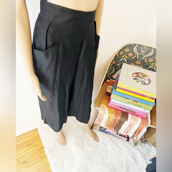 Vintage Salvatore Ferragamo Linen Pants Size 12 - Picture 2 of 5